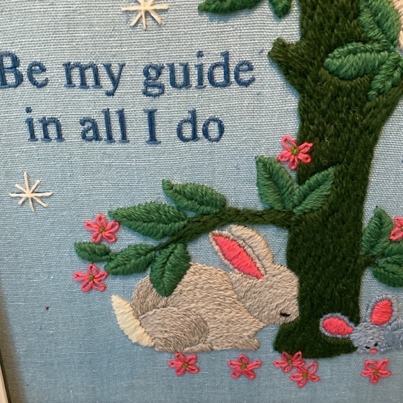 Hand-Stitched Crewel-Embroidery Picture - Picture 4 of 6